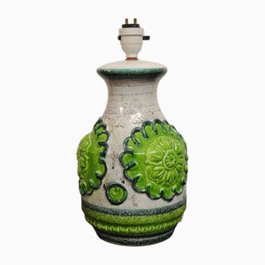 Grüne Italienische Tischlampe im Scratch-Dekor, Nuovo Rinascimento zugeschrieben, 1960er