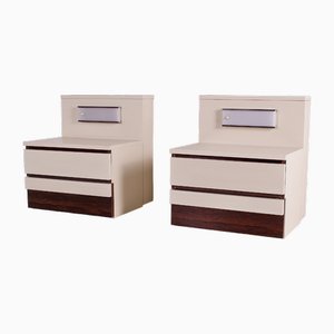 Secret Luminous Bedside Tables, 1970s, Set of 2