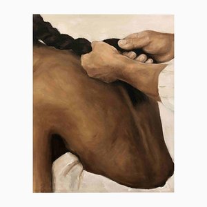 Meryem Tayganskaya, Nude, Oil on Canvas, 21st Century