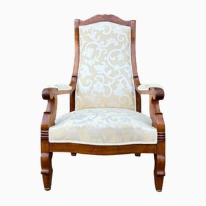 French Voltaire Armchair in Walnut, 1850