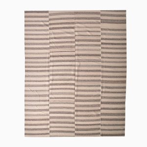 Tappeto Kilim marrone chiaro e beige, anni '60