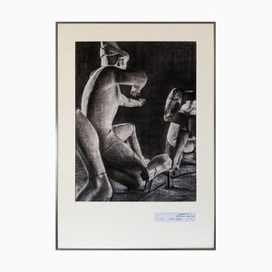 Jan Bauer, Glyptothèque 22, 2023, Chalk