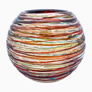Modern Round Vase in Murano Glass from YourMurano
