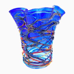 Blue Murano Glass Vase from YourMurano