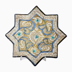 Star-Shaped Ceramic Tile, Probably Persian School