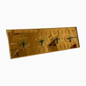 Perchero de pared de vidrio de Cristal Art, Turín, Italia, años 50