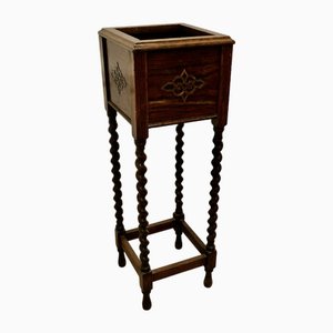 Oak Barley Twist Planter, 1890s