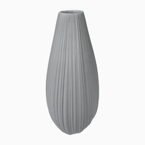 Pleated White Vase by Martin Freyer for Rosenthal Studio Linie, 1992
