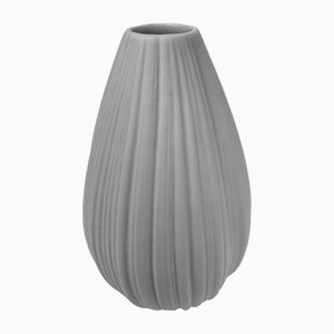 Pleated White Vase by Martin Freyer for Rosenthal Studio Linie, 1992