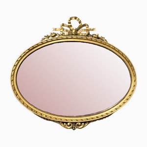 Antique English Adams Oval Gilt Mirror, 1860