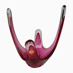 Schale aus Kristallglas von Val Saint Lambert, 1970er