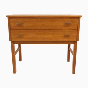 Cajonera escandinava de teca de Carlström, Suecia, 1950