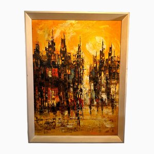 Modernist Composition, Oil on Canvas, 1960s