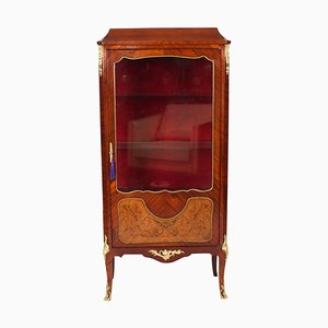 Antique French Walnut Display Cabinet, 1920