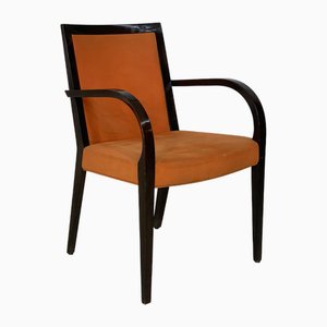 Orangefarbener Mid-Century Sessel, Italien