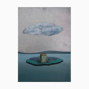 Gozo, Island Scene, 2024, Mixed Media