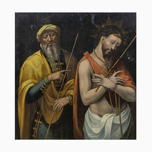 Flämischer Schulkünstler, Ecce Homo, 17. Jh., Öl auf Leinwand
