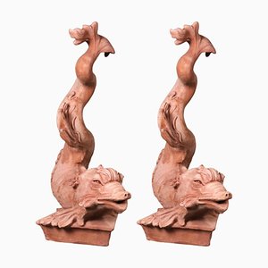 Statue di Tritoni Boboli, XX secolo, terracotta, set di 2