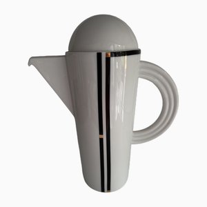 Caffettiera Cupola Nera di Mario Bellini per Rosenthal Studio Linie, anni '90