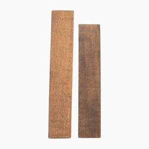 Cortadores de galletas Speculaas holandeses de madera, años 20. Juego de 2