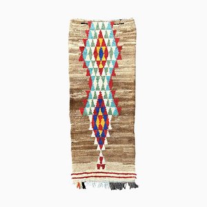 Vintage Multicolored Beni Ouarain Rug, 2010s