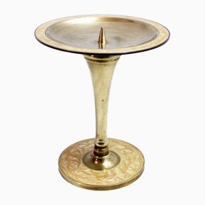 Candelabro vintage de latón, años 60