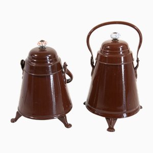 Niederländische Feuerkrüge, Frühe 1900er, 2er Set