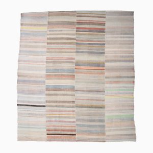 Large Turkish Kilim Rug in Hemp