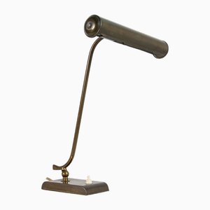 Schreibtischlampe aus Messing, 1940er