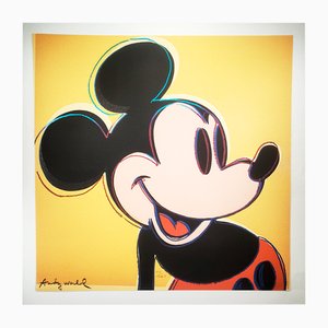 Después de Andy Warhol, Mickey Mouse, años 80, Litografía