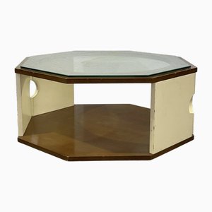 Octagonal Space Age Coffee Table, 1970s