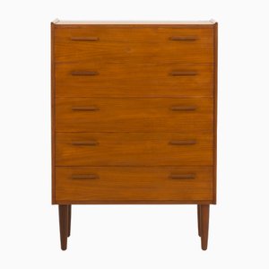 Mid-Century Danish Teak Chest of Drawers with Japaneese Influences, 1960s