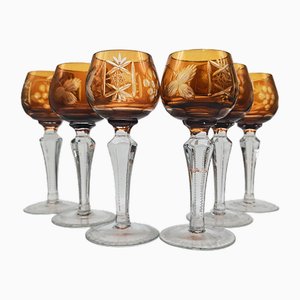 Liquor Glasses in Crystal attributed to Nachtmann, 1960s, Germany, Set of 6