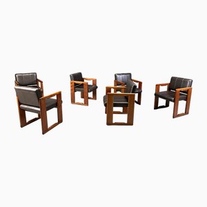 Chaises de Salle à Manger Vintage par Tobia & Afra Scarpa, 1970s, Set de 6
