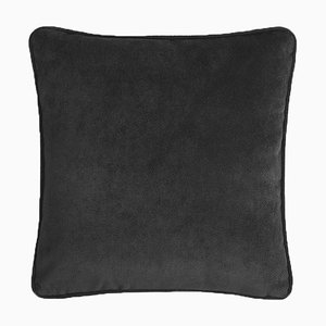 Housse de Coussin Happy Frame en Velours Noir par LO Decor