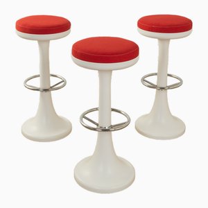 Vintage Bar Stools from Stukenbröker, 1970s, Set of 3