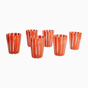 Tequila Glasses in Murano Glass by Mariana Iskra, Set of 6