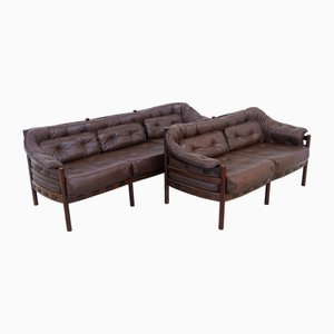 Set of Mid-Century Modern Sofa Set by Ellekær & Norell for Coja Sweden, 1970s