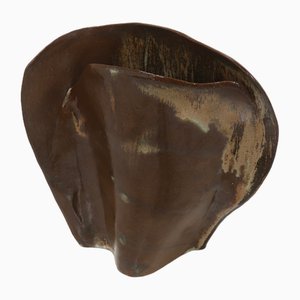 Glasierte Free Form Studio Vase aus Keramik, 1960er