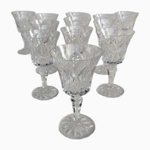 Crystal Glasses Camargue Model from Saint Louis, 1970s, Set of 12