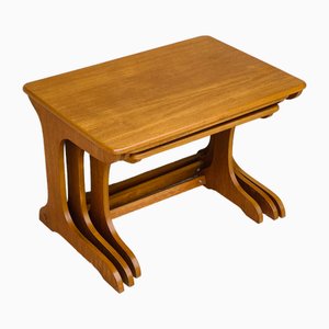 Skandinavische Satztische aus Teak, 1960, 3er Set