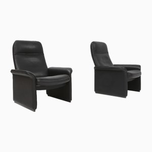 Fauteuil Ds50 en Cuir Noir de de Sede, Suisse, 1980s