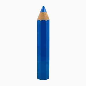 Postmodern Blue Pencil Table Lamp by Michel Aroutcheff for Vilac, France, 1980s