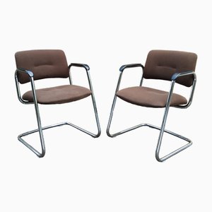 Sillas de oficina Steelcase de Strafor, Francia, años 80. Juego de 2