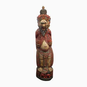 Thailändischer Künstler, Antike Tempelstatue, 1900, Holz