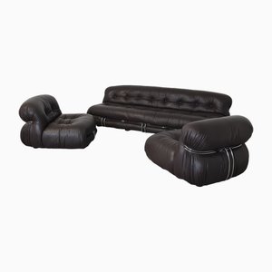 Soriana Living Room Set by Afra and Tobia Scarpa for Cassina, 1969, Set of 3