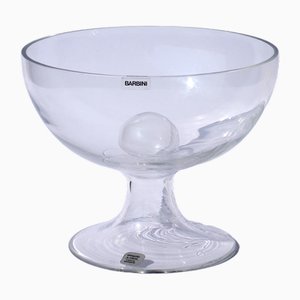 Italian Murano Glass Design Fruit Bowl Stand by Paolo Tilche for Barbini, 1968