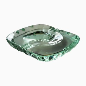 Chiselled Crystal Bowl by Max Ingrand for Fontana Arte, Italy, 1950s