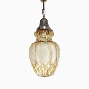 Crystal Ceiling Lamp, Spain, 1940s