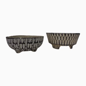 Mid-Century Pflanzgefäße aus Beton, 1960er, 2er Set